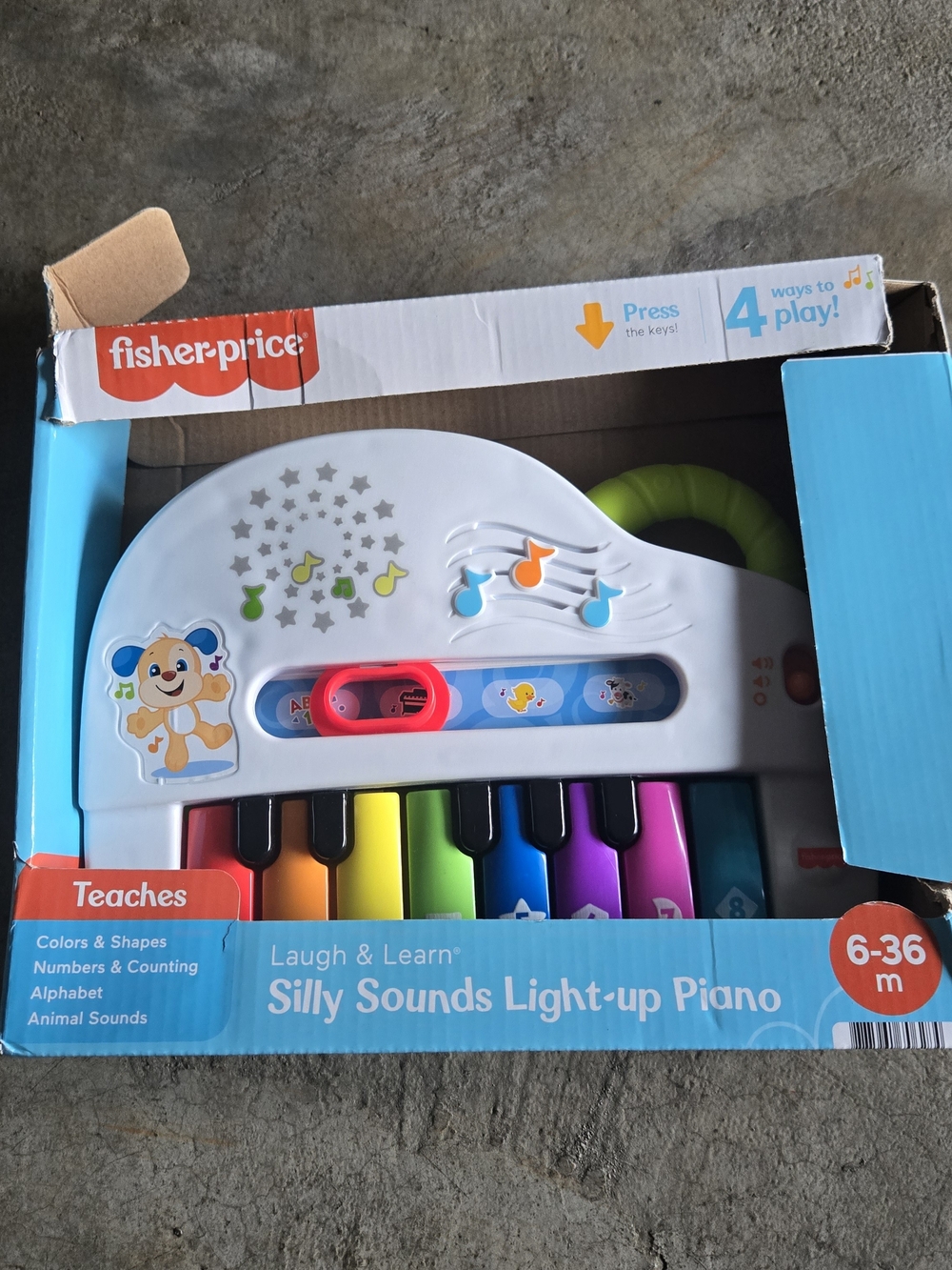 2 For $15 Fisher-Price Laugh & Learn Silly Sounds Light-up Piano - Multicolor